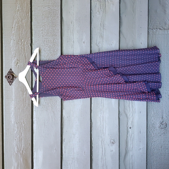 Anthropologie EVA FRANCO Ruffled Clipdot Dress sz 4 Women's - Picture 5 of 11